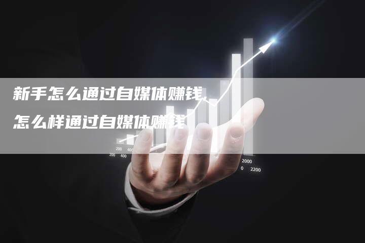 新手怎么通过自媒体赚钱,怎么样通过自媒体赚钱-直编新闻自助发稿平台
