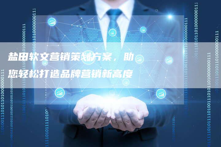 盐田软文营销策划方案,助您轻松打造品牌营销新高度-直编新闻自助发稿平台